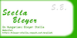 stella bleyer business card